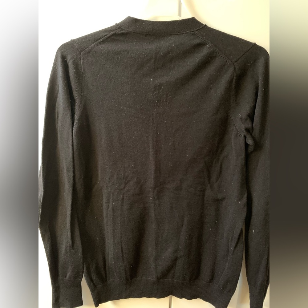 J Crew black merino wool cardigan - Picture 2 of 3